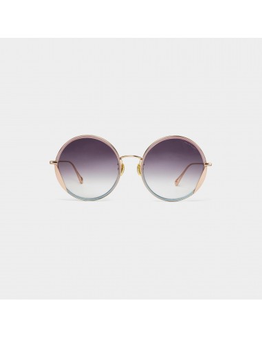 ADLEY - Rounded Acetate & Metal Sunglasses basket pas cher